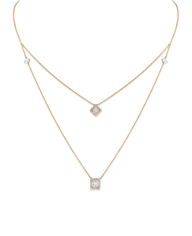 Cascading Elegance Diamond Necklace