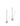 Celestial Pink Sapphire Halo Dangle Earrings